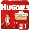 Huggies Little Snugglers Baby Diapers, Size 1, 76 Ct, Big Pack