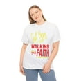 thumbnail image 3 of DJH Apparel | Out Here Walking By Faith Christian Unisex T-shirt, 3 of 7