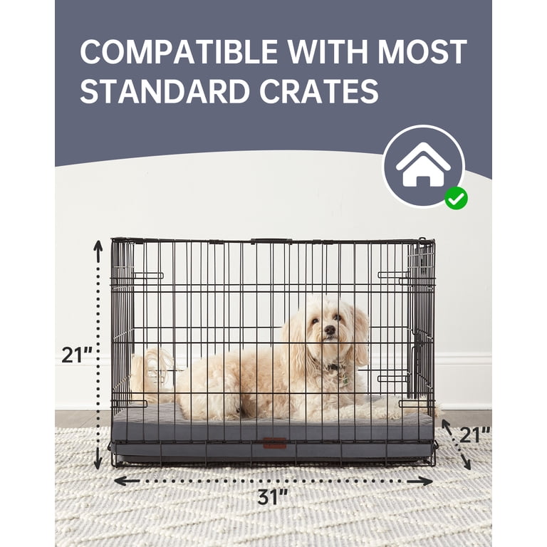 Ophanie 30" Orthopedic Dog Bed, Gray, Non-Slip Bottom photo 5