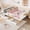 Light White, variant on Harper & Bright Designs Twin Size Platform Bed with Storage Drawers and Shelf, Wood Platform Bed Frame with Guardrail and Hooks, Pink