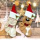 thumbnail image 2 of Decoración de medias navideñas, calcetines grandes lindos de moda, patrones de animales coloridos de gatos y perros, 2 of 7