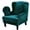 Emerald Green, variant on Wing Chair Slipcover Velvet Covers 2 Pieces Arm Chair Furniture Sofa SlipCovers for Living Room Bedroom (Dark Grey)