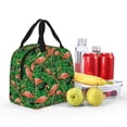 thumbnail image 4 of Pofeuu Flamingo Print Lunch Bag Lunch Box Large Capacity Insulated Lunch Bag for Adult, Leakproof Reusable Lunch Tote Bags for Work, 4 of 5
