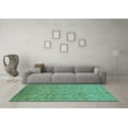thumbnail image 3 of Ahgly Company Indoor Rectangle Oriental Turquoise Blue Traditional Area Rugs, 4' x 6', 3 of 4