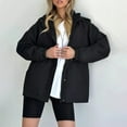 thumbnail image 6 of Duoif Rain Jacket Women, Raincoat Women Long Trench Coats Lined Windbreaker Travel Lightweight Jackets for Women Black XXL, 6 of 9