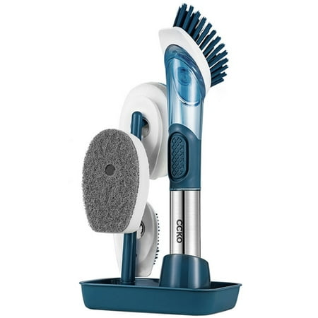 

Dishwashing Cleaning Brush Kitchen Brush Pot Cleaning Dirt Sponge Long Handle Brush Can Add Dishwashing Detergent
