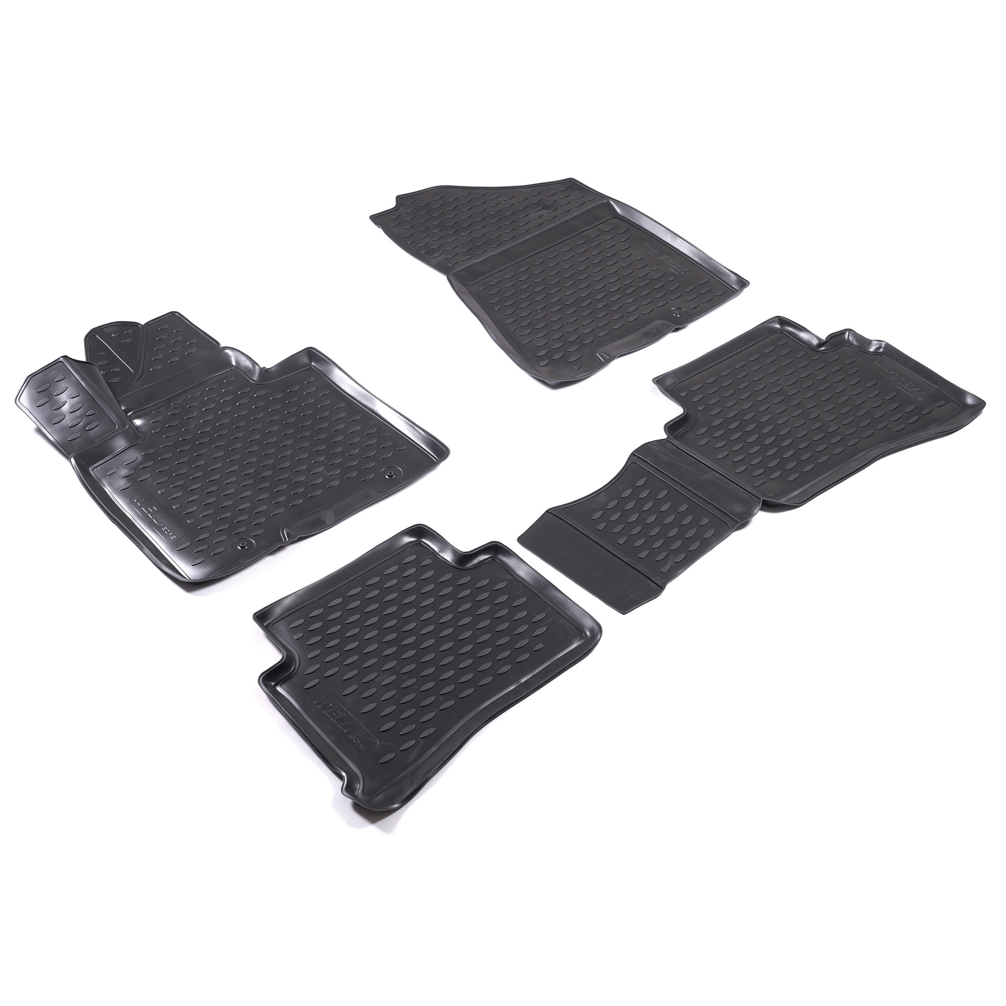 Wellvisors 3D All Weather Floor Liner Lite Black For Hyundai Tucson