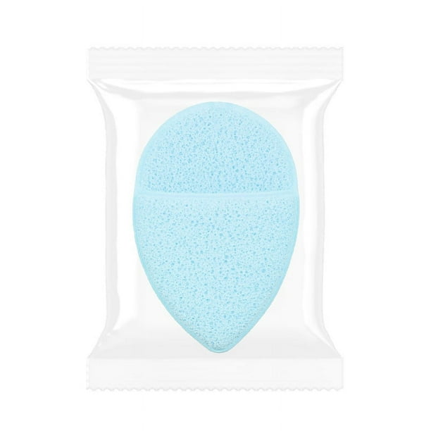Nvzi Exfoliante facial, esponjas faciales para lavado facial, almohadillas exfoliantes desmaquillantes reutilizables, paquete de 2, azul, A27