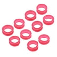 thumbnail image 3 of Tachiuwa 10 Pcs/Set Ciseaux Doux Couleur Bonbon Anneaux de Doigt Pouce Inserts - Rouge Rose, 3 of 9