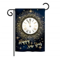 Breeze Decor BD-NE-G-116011-IP-BO-D-US18-BD G166011-BO Countdown New Year Winter Impressions Decorative Vertical 13 x 18.5 in. Double Sided Garden Flag