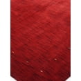 thumbnail image 4 of Rugsotic Carpets Hand Knotted Wool Area Rug 9'x12' Red Contemporary Rectangle Indoor Rug for Living Room, Bedroom Antimicrobial L00102, 4 of 5