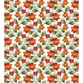 thumbnail image 3 of Ambesonne Floral Duvet Cover Sets, Boho Herbs Lily Nature, 2-Twin, Olive Green Orange White, 3 of 4
