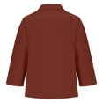 thumbnail image 4 of Vinsonshop Linen Cotton Tops for Women Tunic Tops Summer Boho Gauze Tops Collared Shirts Casual Clothes 2026 Linen Clothes for Women Summer Clothes Summer Tops for Women 2026 (S-5XL), 4 of 7