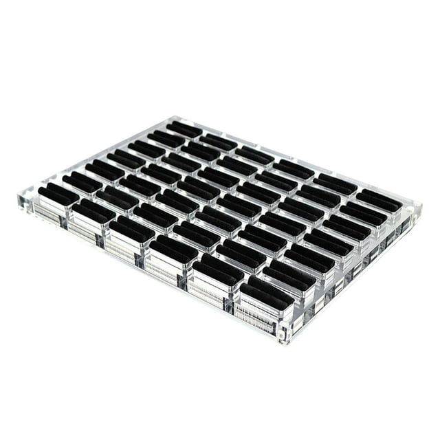 Bandeja de almacenamiento de anillos jinwen Acrílico Negro