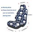 thumbnail image 3 of Lsque white arrow Skull Pattern Car Seat Covers for Front Seats , Waterproof Seat Covers for Cars, Sporty Front Seat Covers,Car Seat Cover Protector Front Seats, 3 of 5