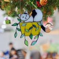 thumbnail image 1 of Cat In A Flowerpot Suncatcher Cat Light Catcher Pendant For Flower Pot, 1 of 5