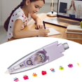 thumbnail image 2 of Clearance! Animal Type Decorative Pens DIY Decorative Pens Cute Decorative Pens for Scrapbooking Lace Correction Tape Decorative Tape Pen Creative Pattern Decorative Tape Pen,B, 2 of 9