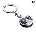 thumbnail image 2 of Glass Ball Keychain Luminous Double-sided Planetary Key Ring Bag Charm for Girls, 2 of 10