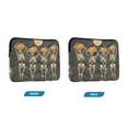 thumbnail image 7 of FORMRS 15"-15.6" Laptop Sleeve Protective Case Soft Carrying Quilted Computer Bag Cover, Beige Halloween Skeleton, 7 of 7