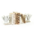 thumbnail image 3 of Zentique SHI024 White Coral Bookends- 7 x 7 x 5 in., 3 of 4