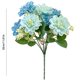 thumbnail image 4 of Yhmxh Flores artificiales de rosas e hortensias, ramo de seda con tallos, tallos de flores RFaux para bodas, fiestas, arreglos florales, decoración de mesas y centros de mesa para el hogar., 4 of 6