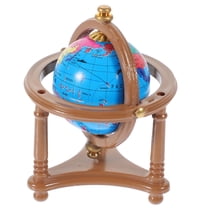 Raindrops Brown Plastic Miniature globe for Decoration Perfect for Doll House Models and Collectors 4.5 Inches