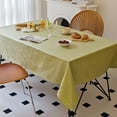 thumbnail image 6 of Xukmct Linen Tablecloth Rectangle Stain Resistant Washable Table Cloth Decorative Table Cover for Dining Parties Holidays, 55" x 55", 6 of 6