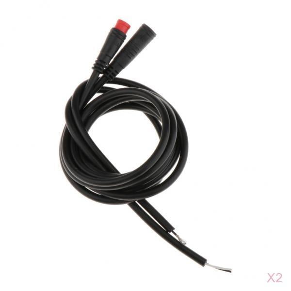 Cables de extensión de bicicleta eléctrica Macarena 2 pares de 2 pines