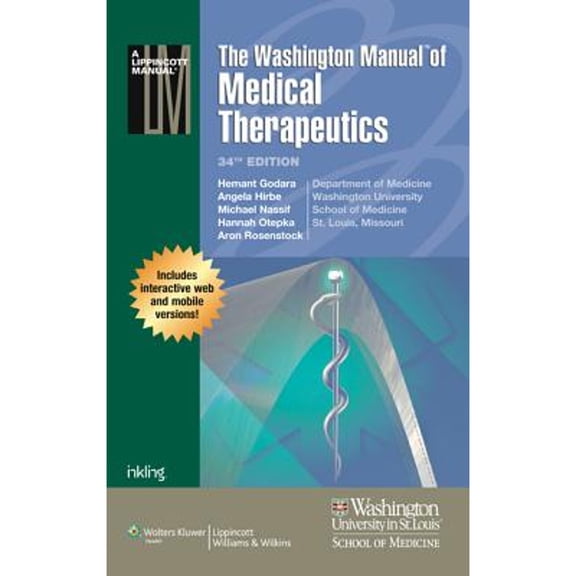 The Washington Manual of Medical Therapeutics (Paperback) by Dr. Hemant Godara