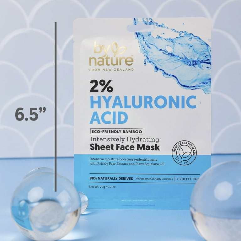 5 pack) By Nature Skincare from New Zealand 2% Hyaluronic Acid