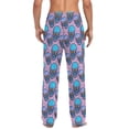 thumbnail image 3 of joogoo Men's Pajama Pants Glitter Halloween Skull Soft Long Sleep Lounge Pjs Bottoms XL, 3 of 7