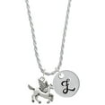 thumbnail image 1 of Delight Jewelry Silvertone Medium Pegasus Silvertone Script Initial Disc - Z - Charm Necklace, 20"+3", 1 of 4