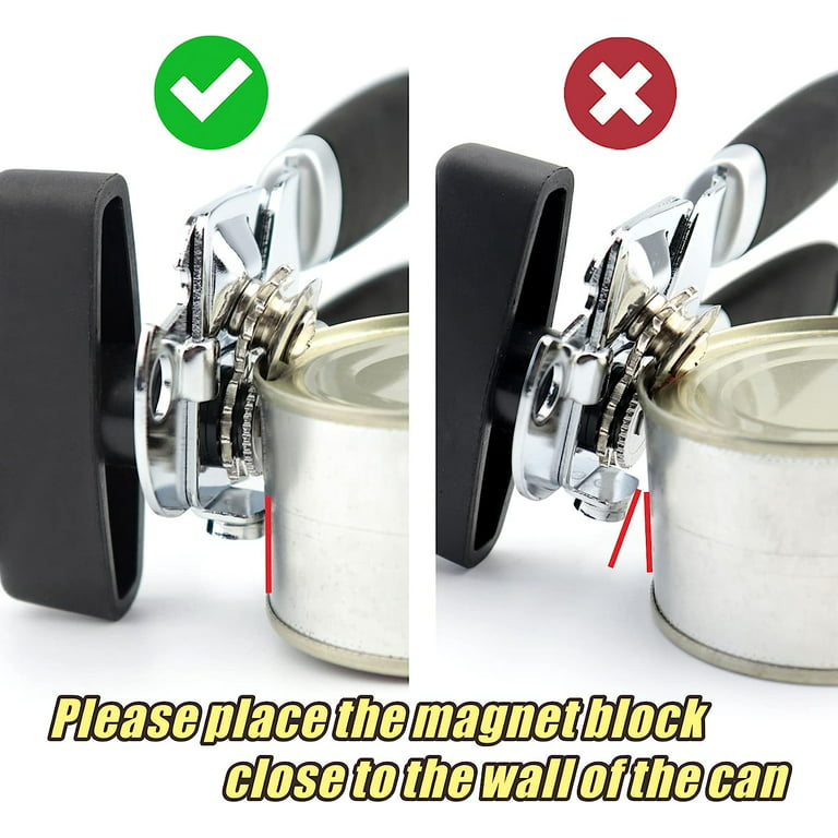 2 In 1 Safety Can Opener Manual Edge Opener, No-trouble-lid-lift Manual Can  Opener With Magnet Side Cut Hand Can Opener