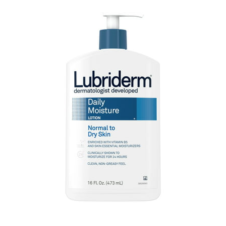 Lubriderm Daily Moisture Hydrating Lotion with Vitamin B5, 16 fl....