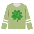 thumbnail image 3 of Gfyviroh Kids Boys Girls St. Patrick's Day T-shirts Long Sleeve Comfortable Print Pullover Tops 3-14 Years Toddler Crew Neck Tee Shirts, 3 of 3