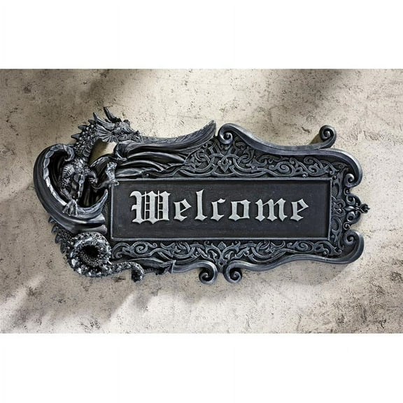 Design Toscano Dragon Welcome Wall Plaque