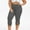 B33 Gray womens leggings clearance under $5, variant on Leggings under $5! Cagogo Leggings for Women Capri Plus Size High Waisted Casual Summer Capri Cropped Leggings Workout Athletic Running Hollow Out Butt Lift Knee Length Cropped Pants