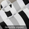 thumbnail image 6 of White Striped Vertical Modern Geometric Throw Pillow Cover, Pillowcase Protectors with Zipper, Breathable Decorative Lumbar Pillow Case Cover, Pillow Shams for Couch Sofa 16x24Inch, 6 of 7