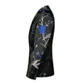 thumbnail image 2 of Cloudstyle Mens Embroidery Tux Dress Suit Jacket Formal Print Prom Blazer Dinner Sport Coat, 2 of 5