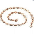 thumbnail image 5 of EOEMY Charming Stainless Steel Mutil-Color Coffee Beans Link Chain Men Women Necklaces-36Inch Or 91Cm-9mm-Rose Gold, 5 of 6