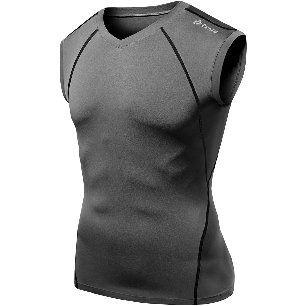 V neck sleeveless compression shirt Clearance