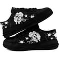 thumbnail image 5 of Coolcustomize Men's Fashion Canvas Sneaker Low Top Flat Casual Shoes Women's Vibrant Skull Lightweight Comfort Walking Shoes, 5 of 6