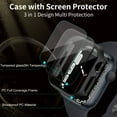 thumbnail image 2 of CAVN Hard PC Case Compatible with Apple Watch Series 7 41mm with Built in 9H Tempered Glass Screen Protector, Full Cover Bumper Case 6 Pack, 2 of 12