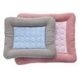 thumbnail image 3 of Cooling Dog Bed Pet Cool Mat for Cats And Dogs | Ice Silk Material Soft for Summer Sleeping Product Dog Beach Bed (Pink,L 76X58CM), 3 of 7