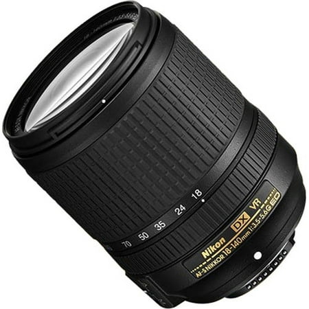 Nikon - AF-S DX NIKKOR 18-140mm f/3.5-5.6G ED VR Zoom Lens for Select DX-Format Digital Cameras - Black