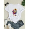 thumbnail image 2 of Camiseta deportiva informal para uso diario. Camiseta de manga corta suave con cuello redondo para mujer. Camiseta informal para uso diario. Camiseta para adultos, hombres, mujeres, adolescentes, jóve, 2 of 8
