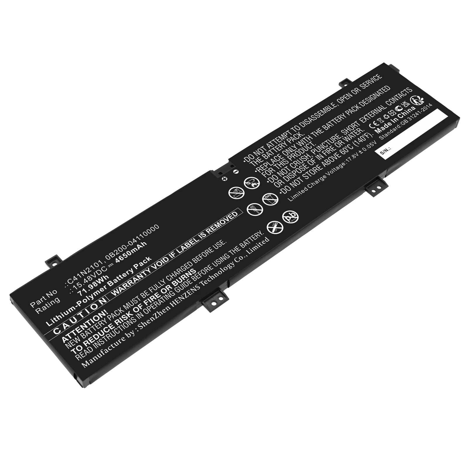 Batteries N Accessories BNAWBP17945 Laptop Battery LiPol, 15.48V, 4650mAh, Ultra High
