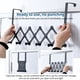 thumbnail image 2 of Ganchos Puerta Gancho Trasero Negro Soporte Telescópico Para Puerta De Servicio Pesado Colgador De Puerta De Acero Inoxidable Organizador De Toallas Para Puerta Dormitorio Baño Cocina 6 Serendint HA013289-00, 2 of 6