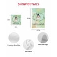 thumbnail image 7 of Happy Easter Kitchen Dish Towels for Drying Dishes Set of 4, Teal Green Spring Bunny Eucalyptus Leaves Waffle Weave Microfiber Hand Tea Bathroom Towels Quick Dry & Absorbent Towel 15.7x23.6, 7 of 7