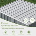 thumbnail image 2 of Patiowell 6x4 FT Outdoor Storage Shed, Metal Sheds with Double Lockable Doors for Lawn, Gray, 2 of 9